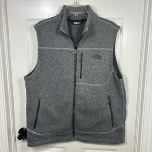 The North Face Gordon Lyons Full Zip Fleece Vest Men’s XL Gray